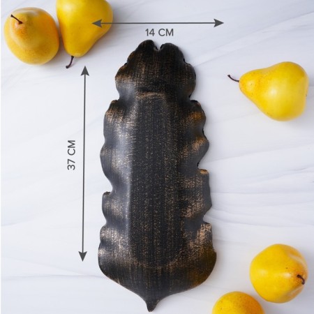 Daille of the Golden Leaf, 37 × 14 cm, bronze color.-2