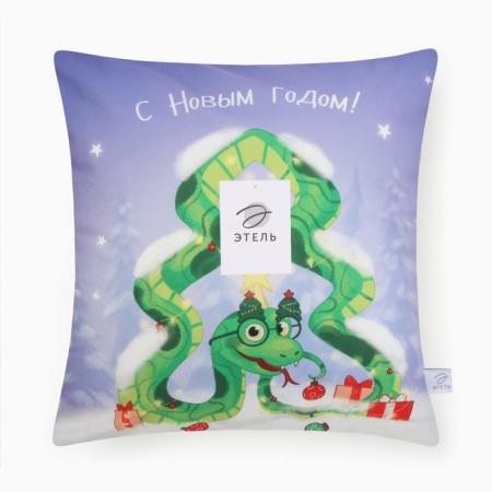 Case on the pillow Ethel "Snake Tree" 40x40 cm, velor-6