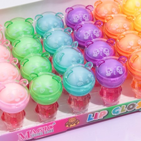 Balm and lip gloss 2 in 1 "Bear", mix-1