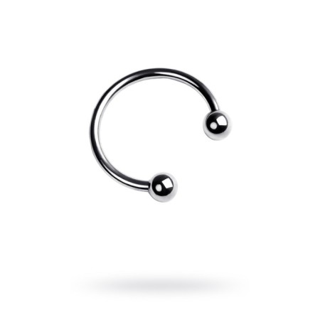 The erection ring on the penis Toyfa Metal, the color is silver, d = 3.5 cm