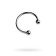 The erection ring on the penis Toyfa Metal, the color is silver, d = 3.5 cm