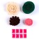 Set for creativity: Decor made of felt and a set of beads "Flower joy"