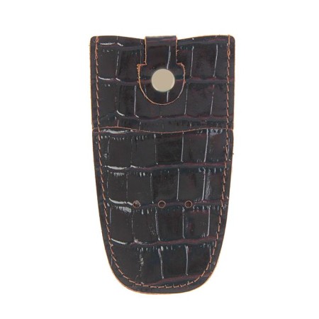Keys case, ring, brown color