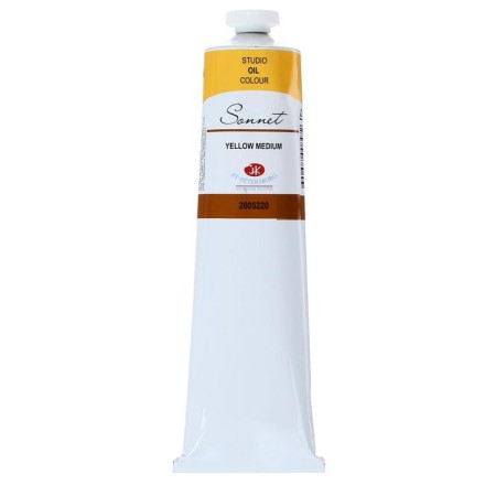 Oil paint in a tube 120 ml, ZHK "Sonnet", yellow medium, 2605220-1
