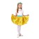 Carnival set "Shtilyaga 7", yellow skirt in small colored peas, belt, bandage, height 110-116 cm