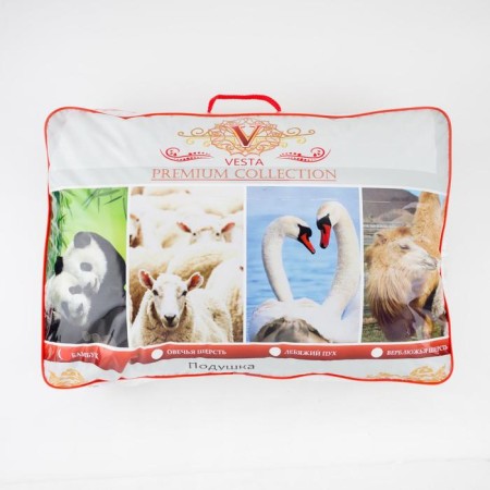 Lightning pillow Tsarist Dreams Bamboo 70x70 cm, white, perkal (cotton 100%)-4