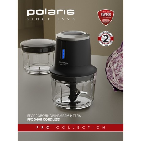 Polaris PFC 0408 grinder, plastic, 400 watts, 0.5 l, black-7