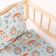 Puppet bed “deer, hedgehogs”, x/b: sheet, blanket 46 × 36 cm, pillow 23 × 17 cm