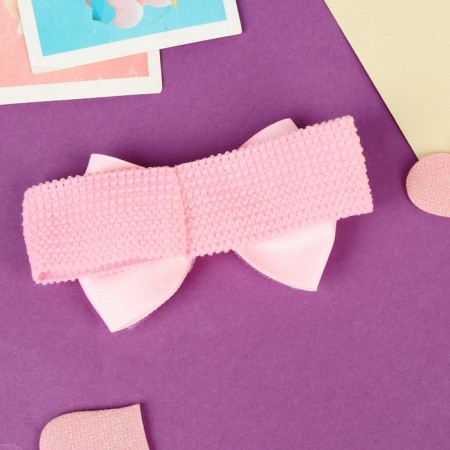 Hair bandage "chosen" falling star, 16x3 cm, pink-1