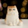 Souvenir "Sitting Persian Cat", 5.5x5x4.5 cm, porcelain color mix
