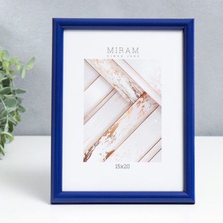 Photo frame Plastic "Mira" 15x20 cm, blue (plastic screen)-1