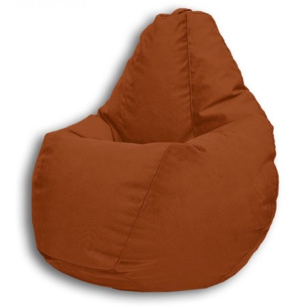 The hand-bag “Pear” is positive Real a, size XL, diameter 95 cm, height 125 cm, velor, brown color-1