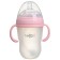 A bottle for feeding M&B, SHG Ø70mm, 250ml., With handles, silicone flask, pink color