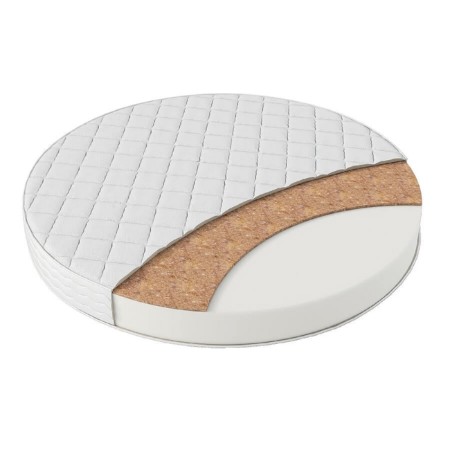 Round mattress "Prince Classic", diameter 65 cm, height 9 cm