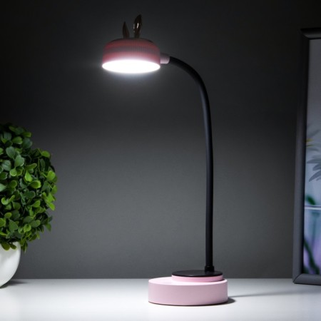 Table lamp "Ears" LED 3 modes 2W USB pink 6x12x37 cm Risalux-2