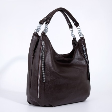 Love bag with lightning, brown color-2