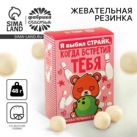 Chewing gum "I knocked out a strik", 48 g.