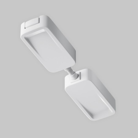 Direct power connector for the built-in track system Technical Tra084C-W-2, 12x2.5x2 cm, white color-1