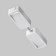 Direct power connector for the built-in track system Technical Tra084C-W-2, 12x2.5x2 cm, white color
