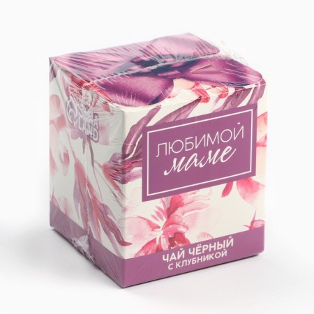 Black tea "Beloved Mom", taste: strawberries, 50 g.-7