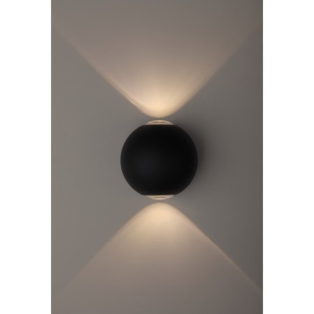 Sconces 2x1W ip 54 black 11x11x9 cm-1