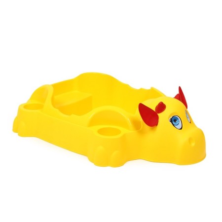 Baby sandbox plastic, with a lid, 116 × 83 × 30 cm, "cow"-13