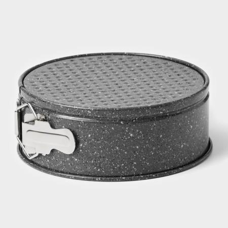 Baking shape “Marble”, 17 × 7 cm, removable bottom, anti -stick coating, gray color.-7