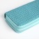 Women's wallet with a zipper, turquoise color