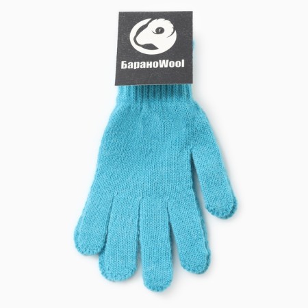 Baby gloves, blue color, river 16-3