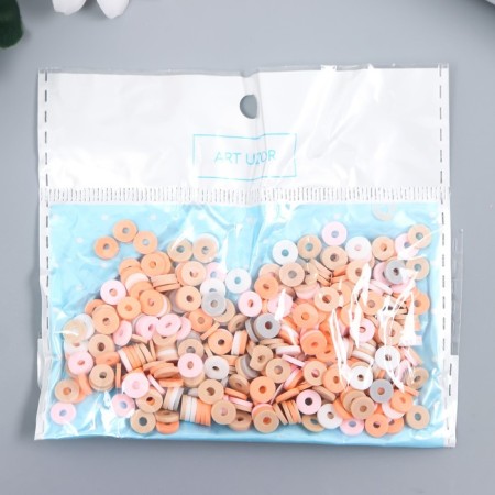 Beads for PVC Creativity "Rings Men" set ≈ 330 pcs 0.1x0.6x0.6 cm-2