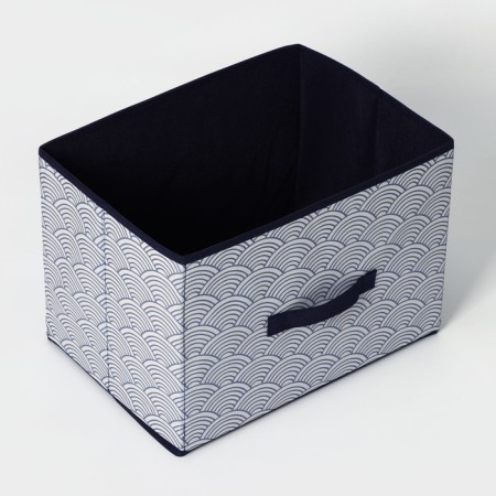 Stelly box for storage of the Dolyan "Wave", 37 × 27 × 27 cm, the color is blue-2