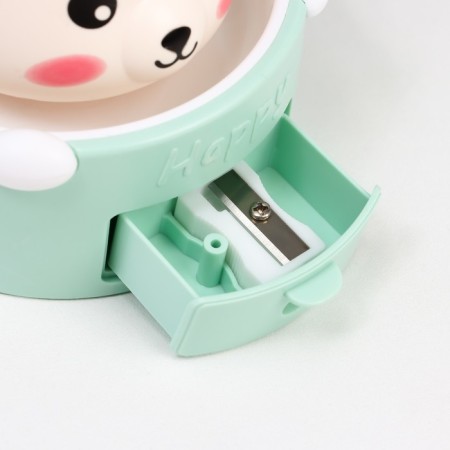 Sensor lamp with a “Mikhalych” planter LED, from USB/AKB 6 WT white-green 8x6x25 cm Risalux 1006-7