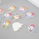 Decor for creativity tree "Unicorn head" set of 10 pcs 2.4x3 cm