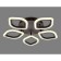 LED ceiling LED with Ambrella Light, Original, Fa443, 5XLED, 60 W, 4500LUM, 3000-6400K, Coffee color.