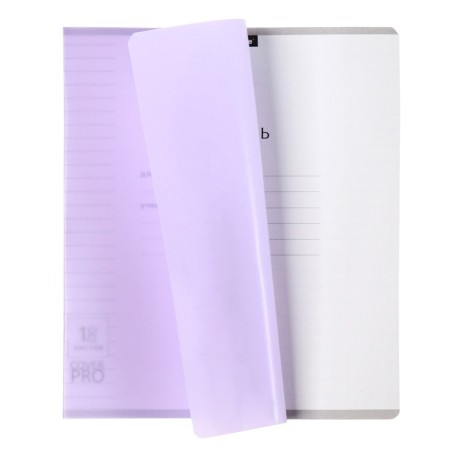 A notebook of 18 sheets in the Erichkrause line "Coverprio Pastel Classics, a plastic cover, an offset block 100% whiteness, lilac-6