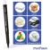 Permanent marker munhwa, 1.0 mm, bullet, white