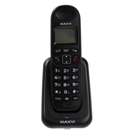Radio Telphone Dect Maxvi AM-01, Caller ID, Intercom, Speakerophone, AOO, Conference-Black, Black-2