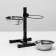Stand with bowls, 2 x 500 ml, height 30 cm, collapsible, black