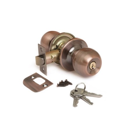 Latch Avers 6072-01-AC, with a key, with a latch, color copper