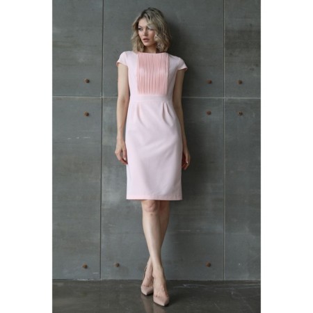 Folloer dress with folds, size 42