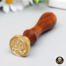 Printing for wax with a wooden handle 