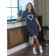 Women's tunic, size 48, gray color