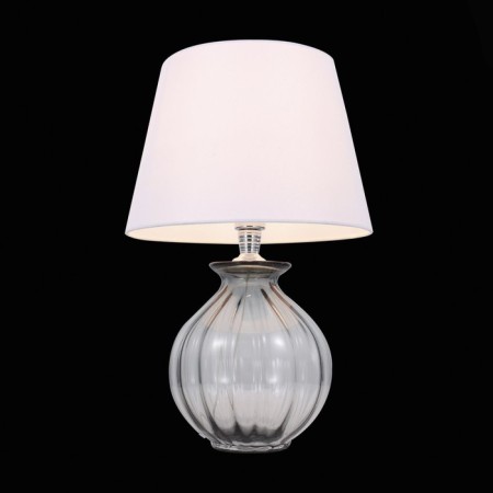 ST LUCE bedside lamp. SL968.404.01. Ampolla. 1x60 W, E27, 35x35x54 cm, chromium color, smoky-1