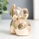 Souvenir ceramics "elephant" edge gold 8.5x4.3x7 cm