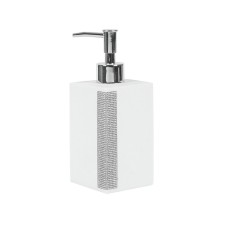 Axentia Lindos dispenser for liquid soap made of polyurezine, 7.2x7.2x18.2 cm, volume 400 ml
