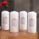 Candle cylinder, 5x11.5 cm, set 4 pcs, white