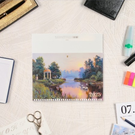 Calendar quarterly mono "Walking in nature" 2025, 29 x 47 cm-1