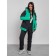 Ski jacket female, size 42, green color