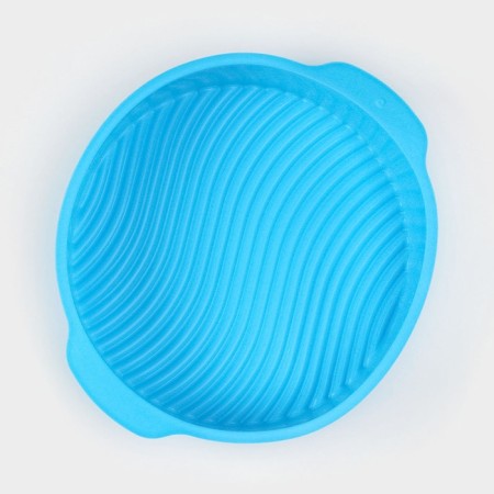 Baking uniform with handles of the valve "Circle", silicone, 27 × 24 × 6 cm, inner diameter 22 cm, color mix-2