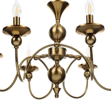 Milano chandelier 6he14 40W bronze 68x68x79 cm-6